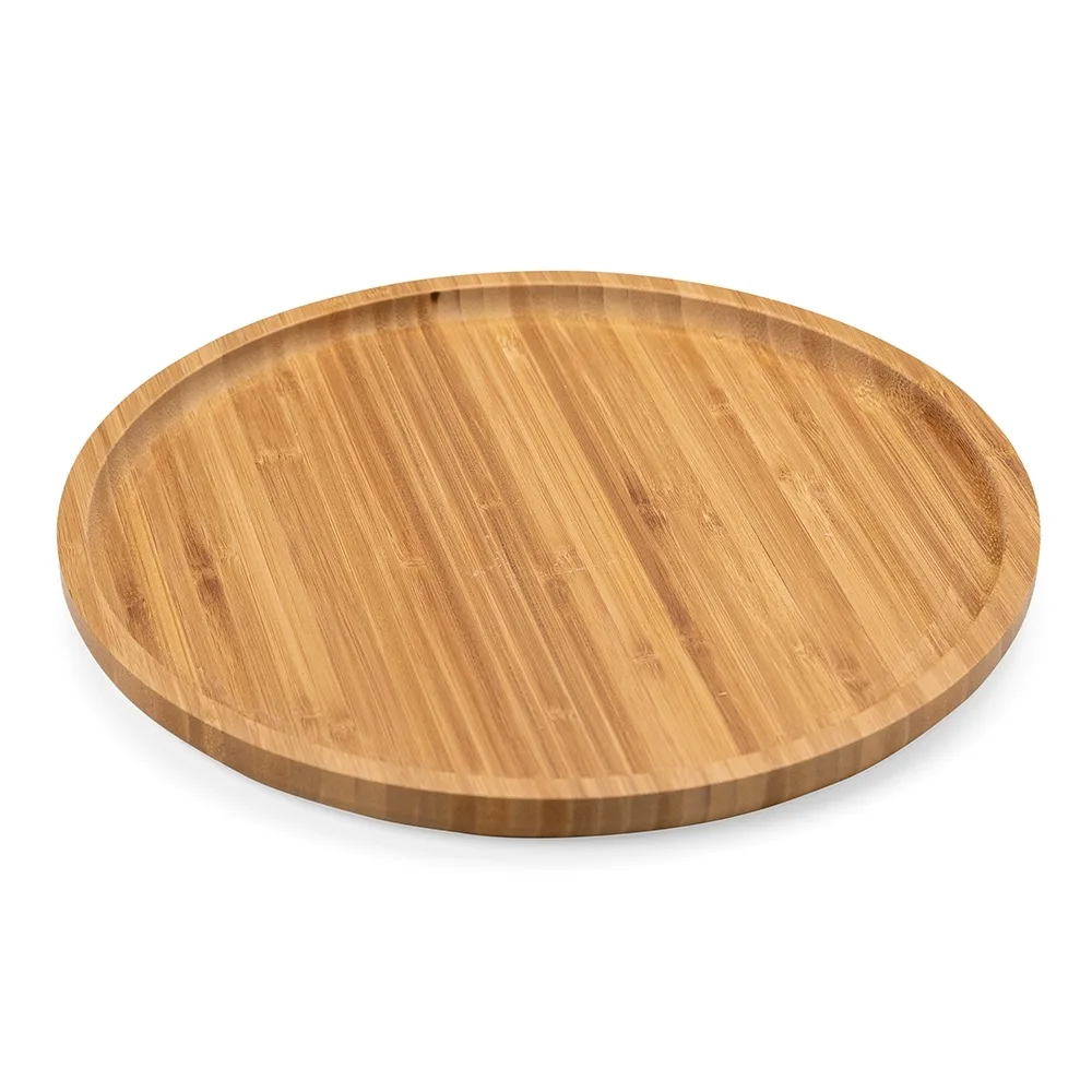 Petisqueira Redonda de Bambu 30*30cm