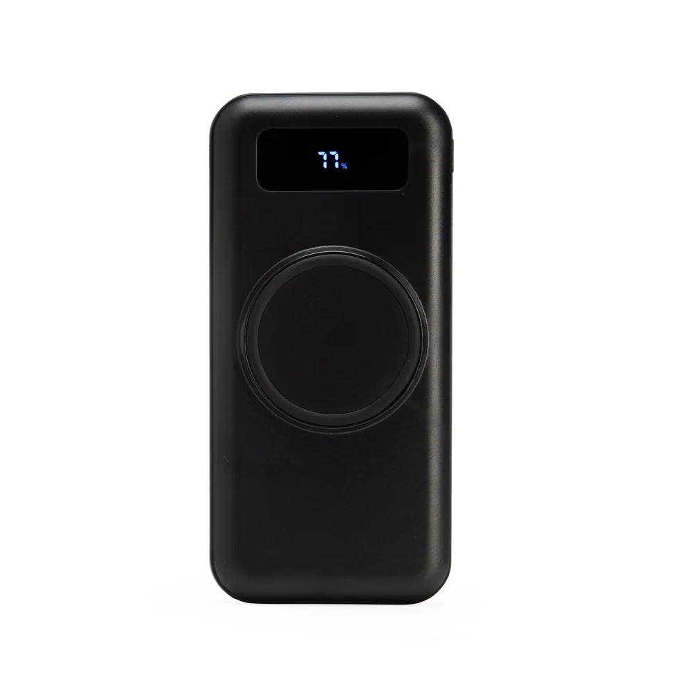 Power Bank 10.000mah com Carregamento Via Indução Ou Via Cabo